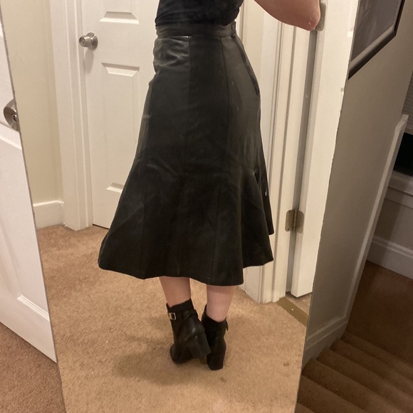 Genuine leather vintage skirt - Picture 3 of 6
